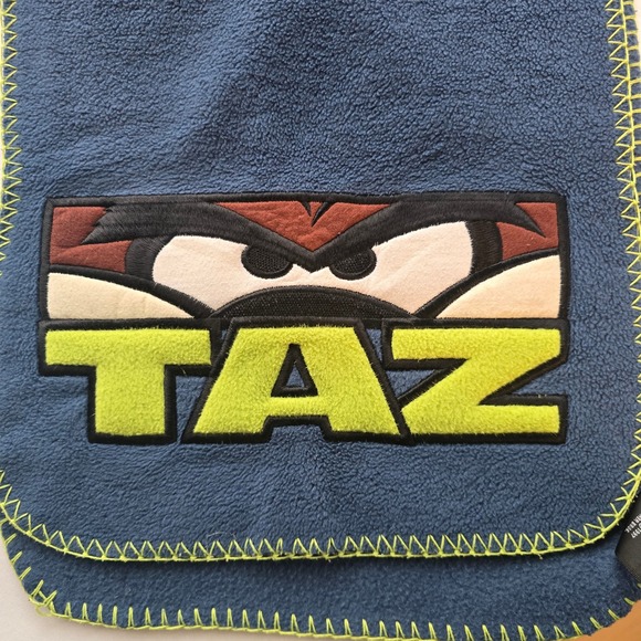 Vintage Warner Bros Taz The Tasmanian Devil Fleece Scarf - Picture 4 of 7